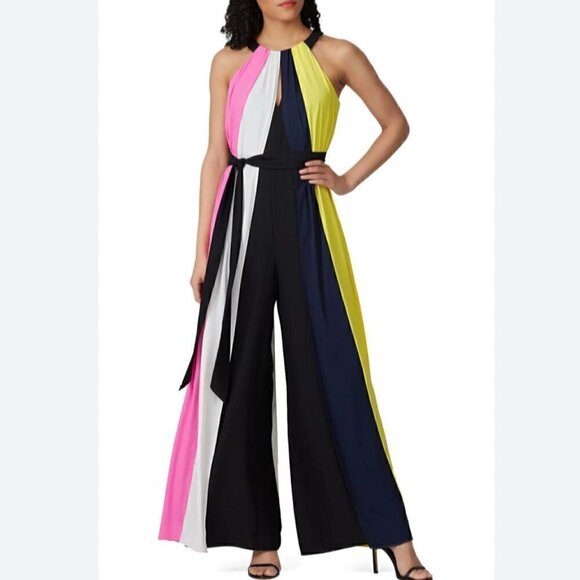 Great Jones Colorblock Jumpsuit Palaxzzo Leg  S - Picture 1 of 10